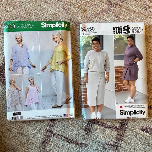 MCCALLS SIMPLICITY NEW LOOK MIMI G Sewing Patterns Uncut Casual Classic Preppy - Picture 2 of 7